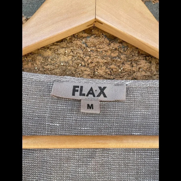 Flax button down shirt medium - Picture 3 of 9